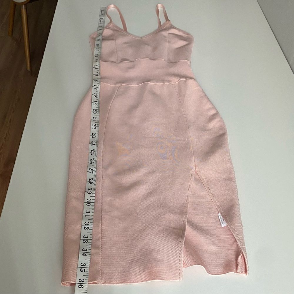 Light Pink Bandage Cocktail Party Dress Size XS - Picture 10 of 12